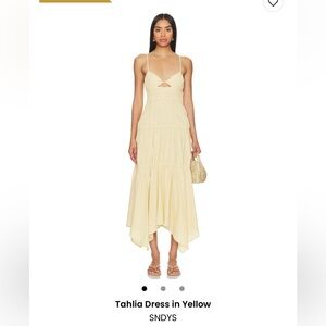 SNDYS Tahlia Dress in Cream